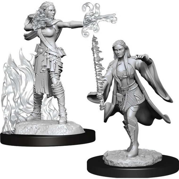 D&D Nolzur's Miniatures: Multiclass Warlock-Sorcerer Female W13