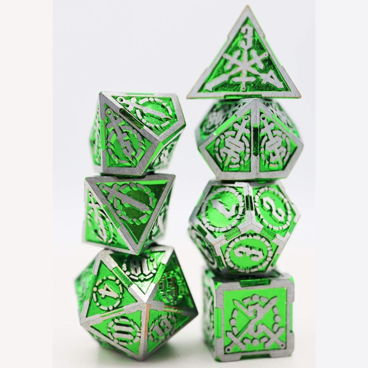 Metal RPG Dice Set: Venom Sword