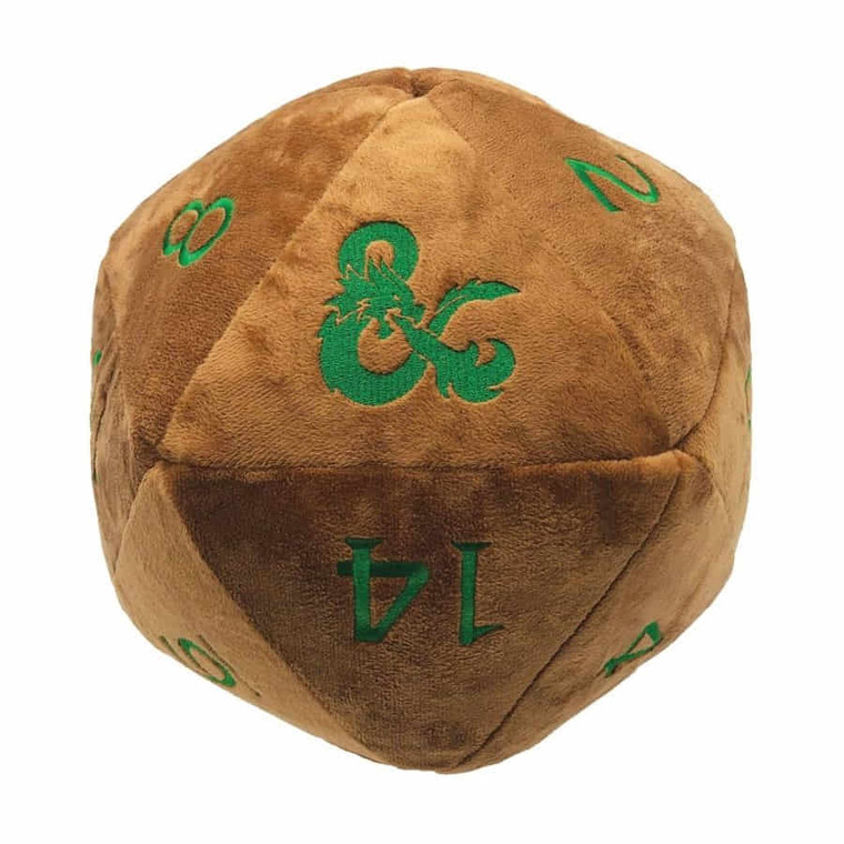 Jumbo D20 Novelty Dice Plush: Copper/Green