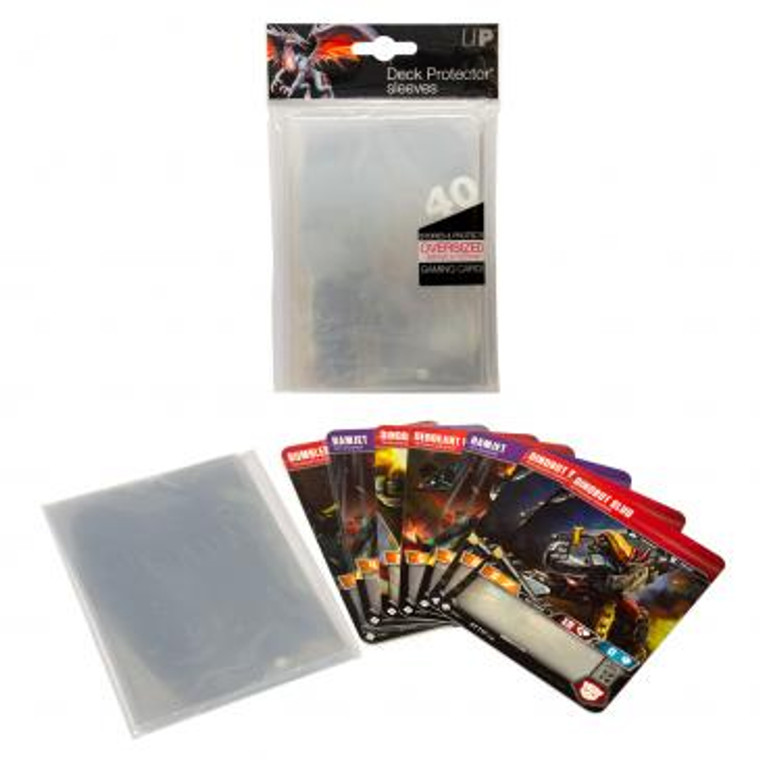 Top-Loading Oversized Deck Protector Sleeves (40): Clear