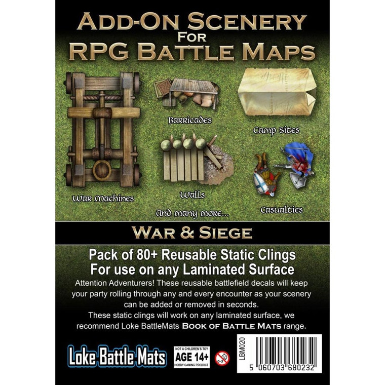 Add-On Scenery for RPG Battle Maps: War & Siege