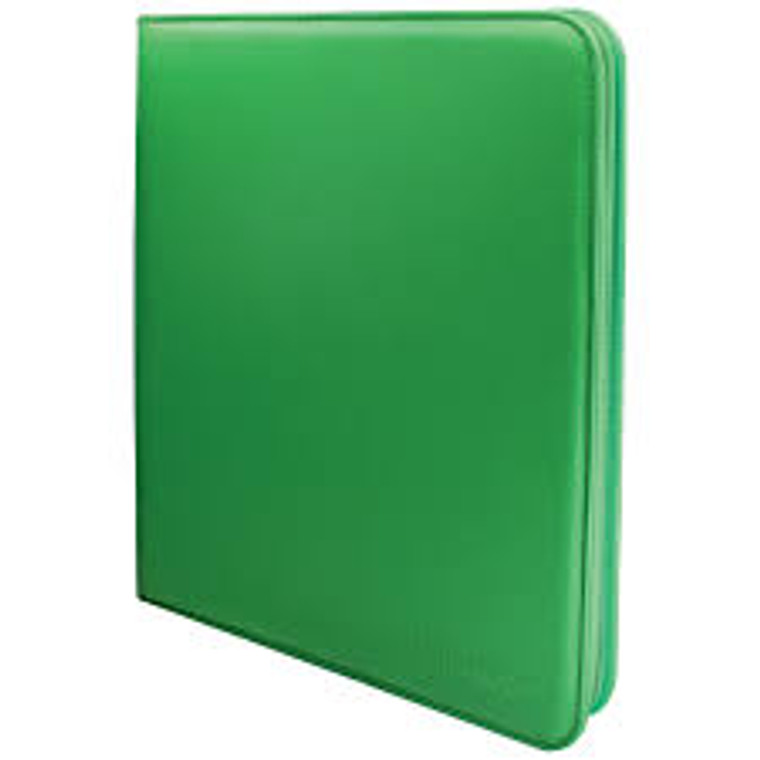 Vivid 12-Pocket Zippered Pro Binder: Green