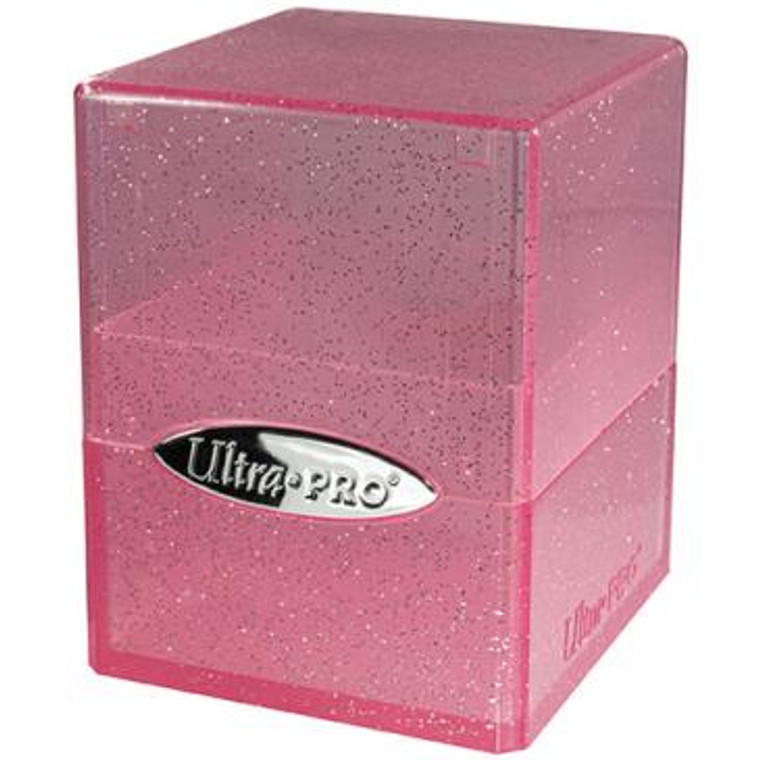 Satin Cube Glitter: Pink