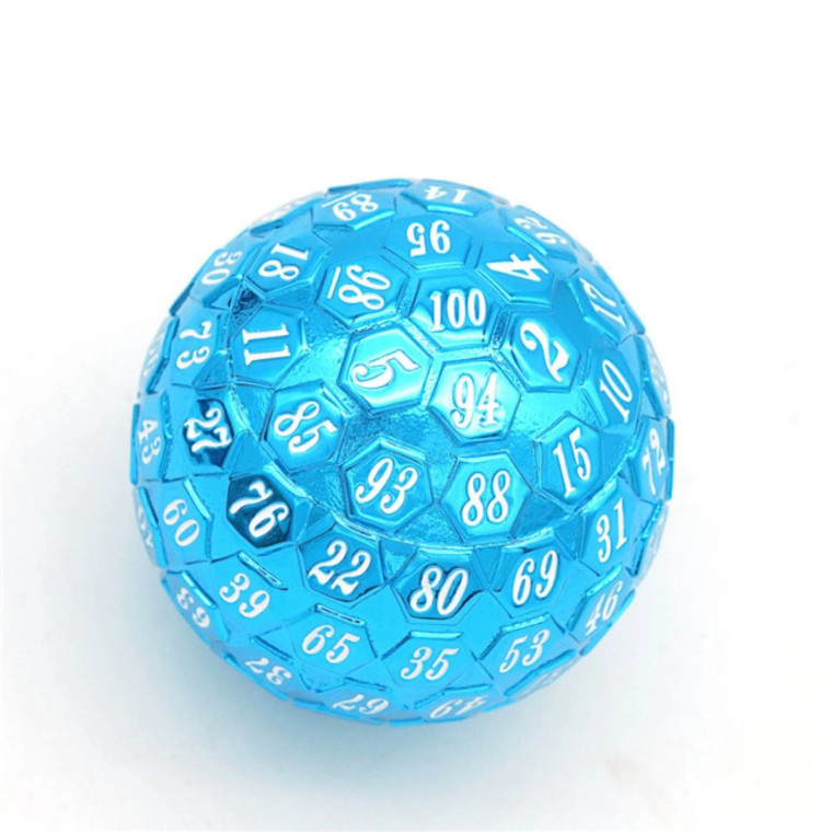 45mm Metal D100: Blue with White Font