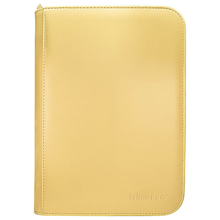 Vivid 4-Pocket Zippered Pro Binder: Yellow