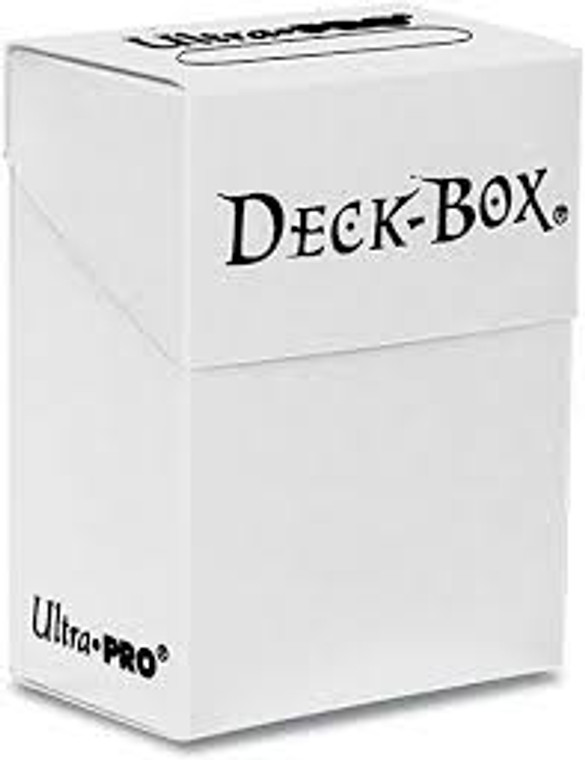 Solid Color Deck Box: White