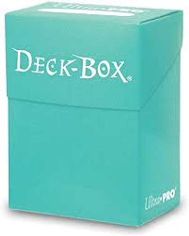 Solid Color Deck Box: Aqua