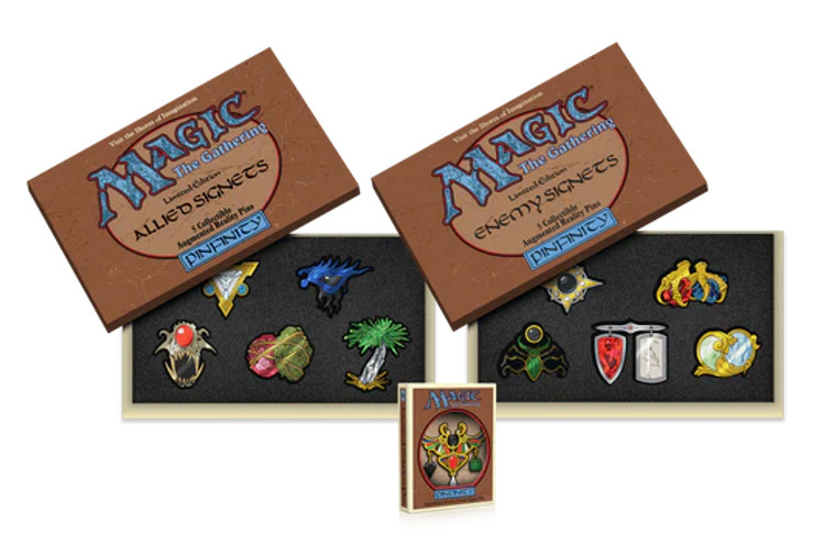 Magic: The Gathering Allied and Enemy Signets Pin Set Bundle + Arcane Signet