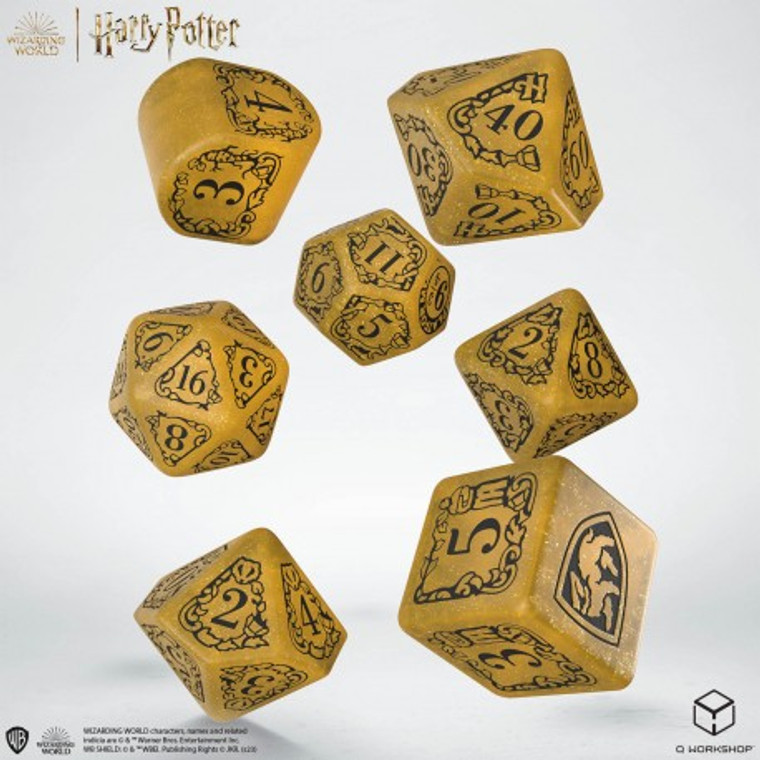 Harry Potter Hufflepuff Modern Dice Set : Yellow