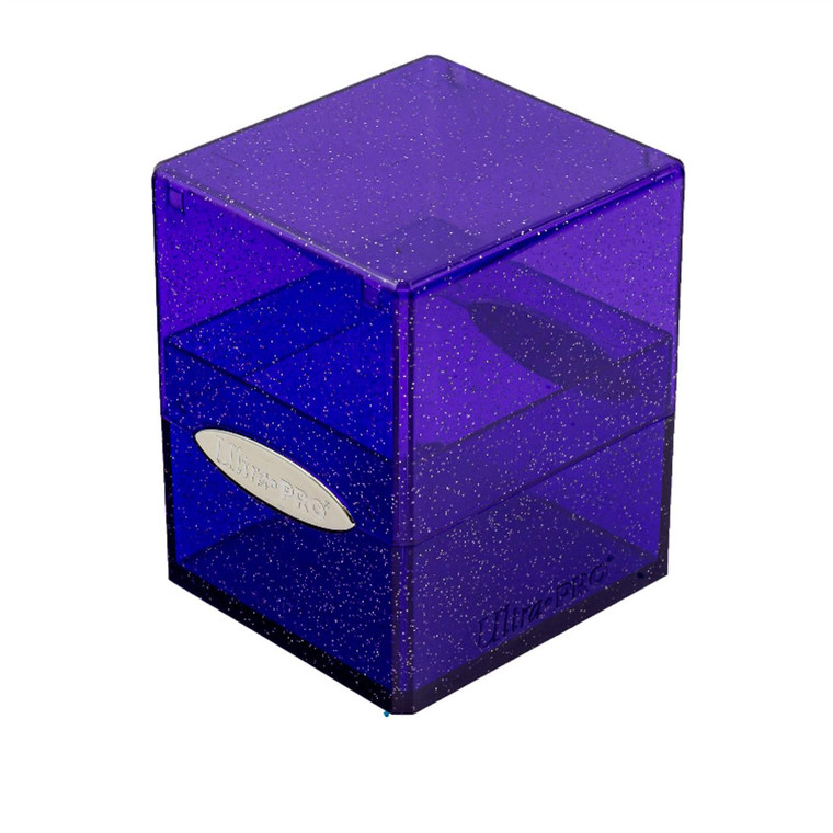 Satin Cube Glitter:  Purple