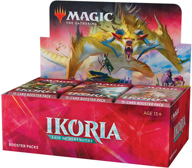 ikoria collector booster box contents Magic the Gathering: Lair of Behemoths with Box Topper (36 Packs) The humans were quick to become both militaristic and ingenious Ikoria: Lair of Behemoths -