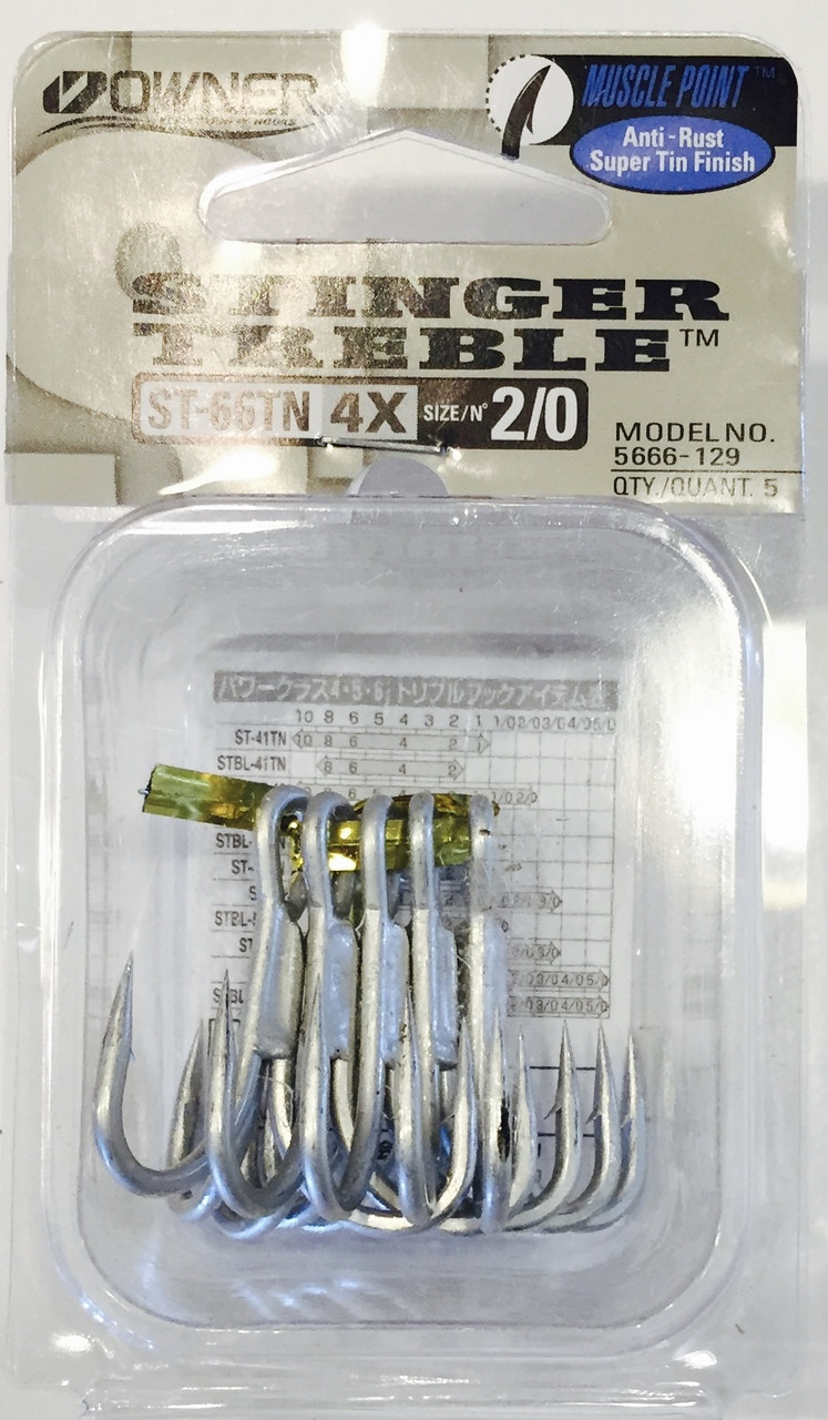 Owner Stinger STX-68 ZO-Wire Treble Hooks – White Water Outfitters