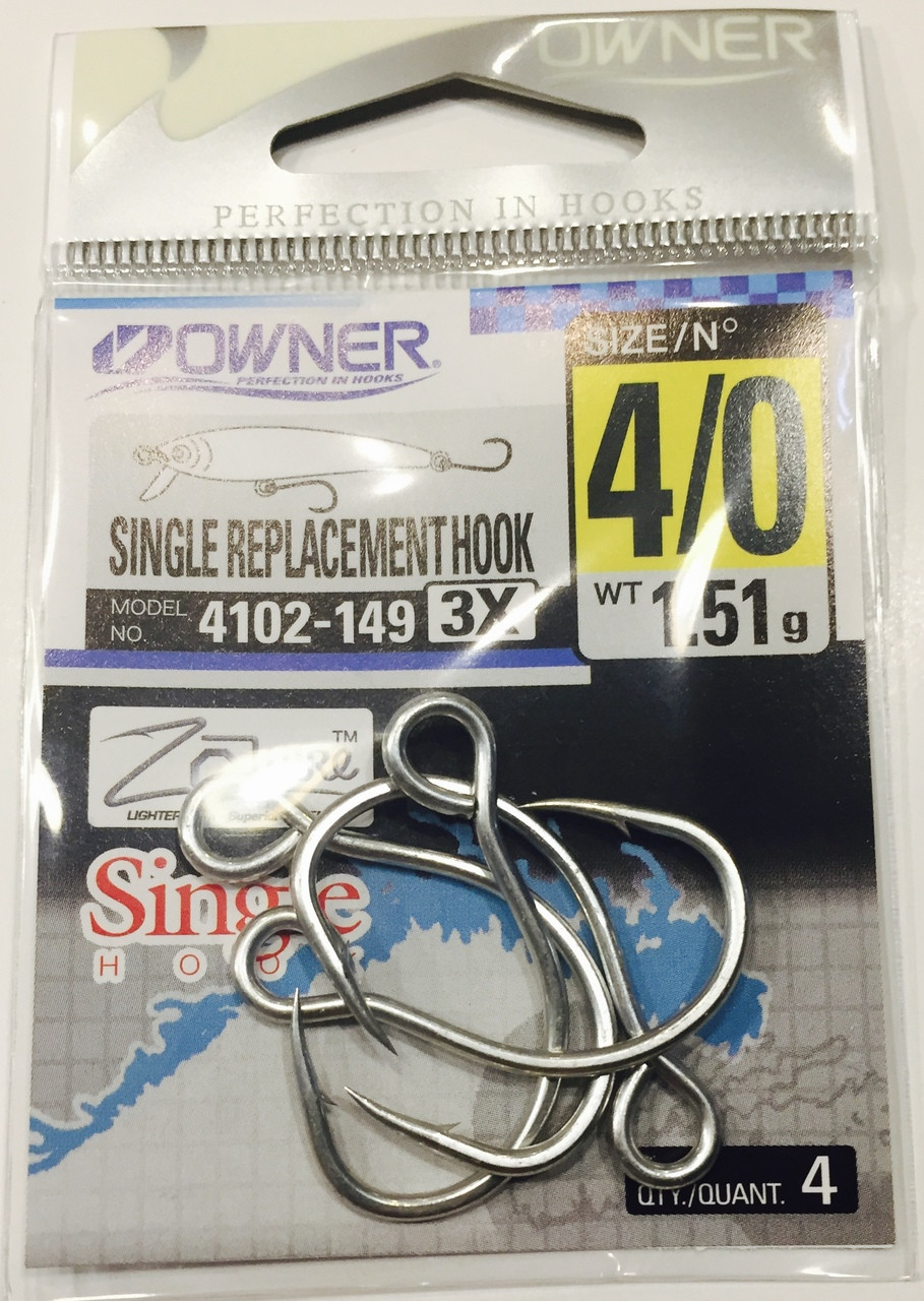 Owner Zo-Wire 3X Inline Hooks - Striker Offshore Tackle