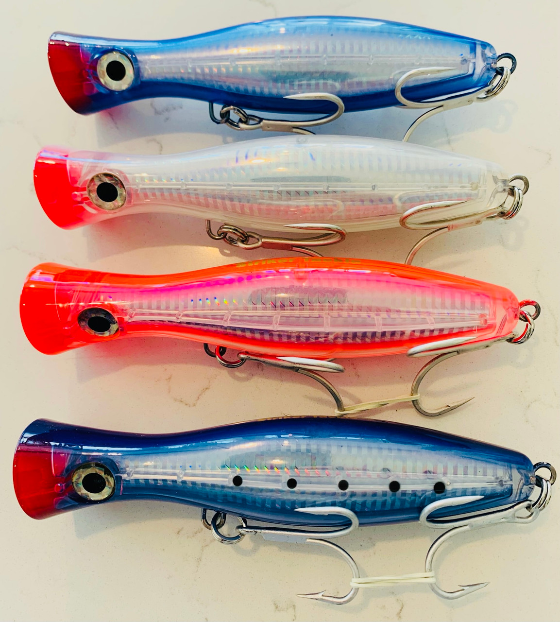 WESTCOAST OFFSHORE FANTOM LURES Clear Lure Feed Popper 155mm Tuna killer!