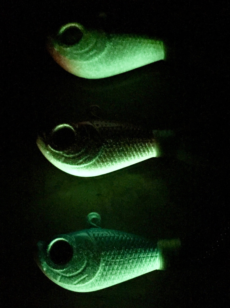 3 OZ Bucktail Jigs with a Glow in the Dark Head !!!!!!! - Striker Offshore  Tackle