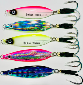 AZ Trading Slow Jig Tinsel Double Assist Hook Clear