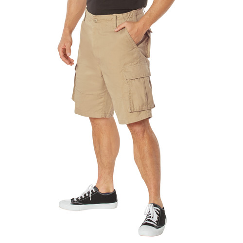 Rothco Vintage Paratrooper Cargo Shorts - Khaki