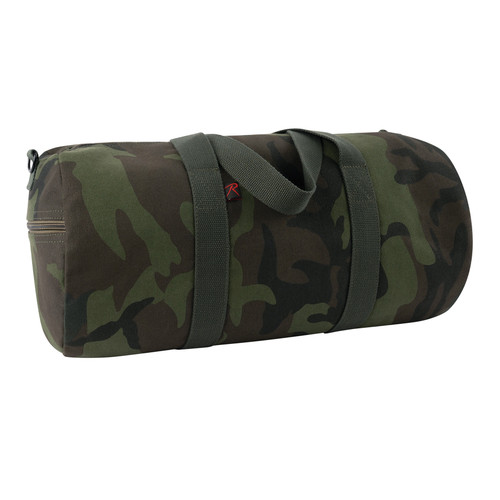 Rothco Midnight Camo Canvas Shoulder Duffle Bag - Midnight Woodland Camo