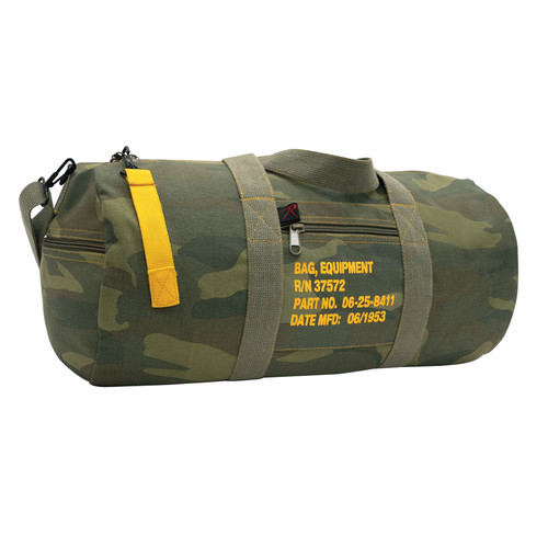 Rothco Canvas Equipment Bag - Woodland Camo