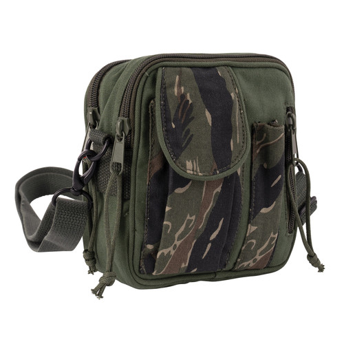 Rothco Excursion Organizer Shoulder Bag - Green / Tiger Stripe