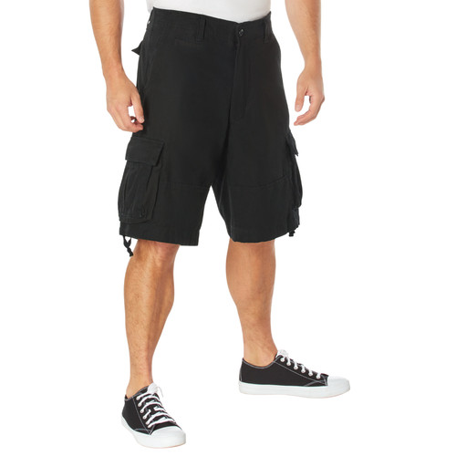 Rothco Vintage Utility Cargo Shorts - Black