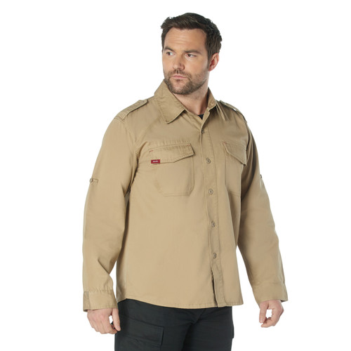 Rothco Vintage Fatigue Shirt - Khaki