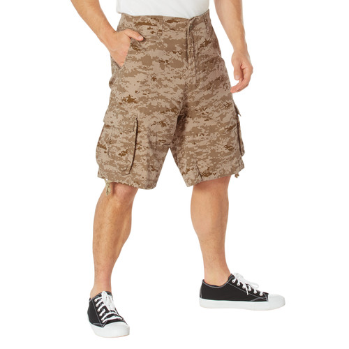 Rothco Vintage Utility Cargo Shorts - Desert Digital Camo