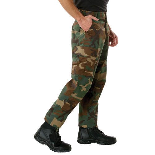 Rothco Relaxed Fit Zipper Fly BDU Pants - Woodland Camo