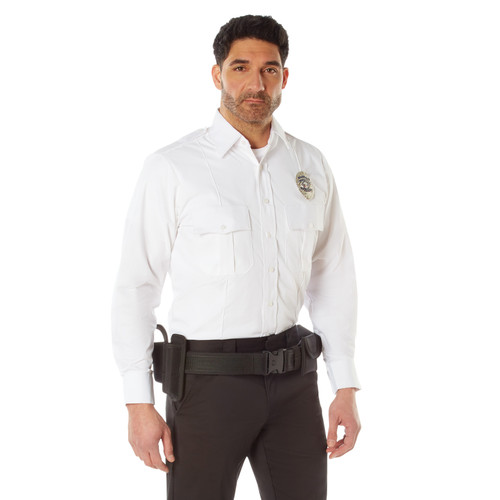 Rothco Long Sleeve Uniform Shirt - White