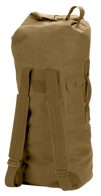 Rothco G.I. Style Canvas Double Strap Duffle Bag - Coyote Brown