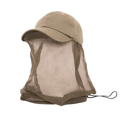 Rothco Operator Cap With Mosquito Net - Khaki