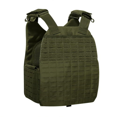 Rothco Laser Cut MOLLE Plate Carrier Vest - Olive Drab