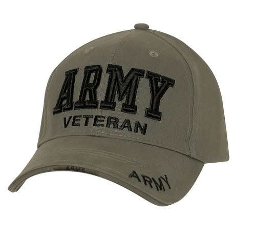 Rothco Deluxe Low Profile Army Veteran Cap - Olive Drab