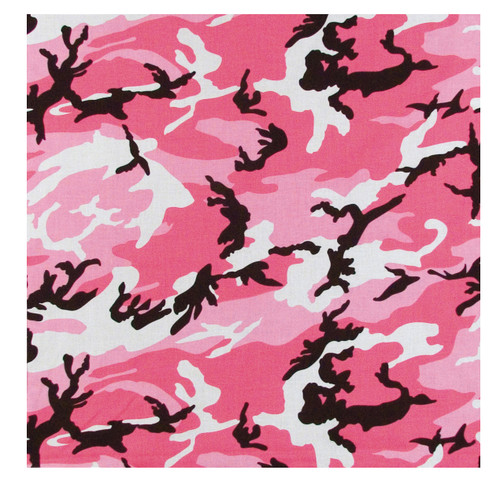Rothco Colored Camo Bandana - Pink Camo