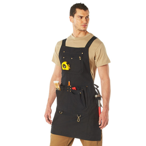 Rothco Canvas Full Work Apron - Black
