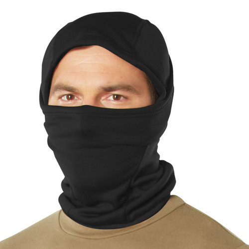 Rothco Hinged Helmet Liner Balaclava - Black