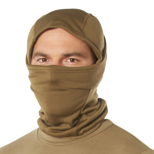Rothco Hinged Helmet Liner Balaclava - Coyote Brown
