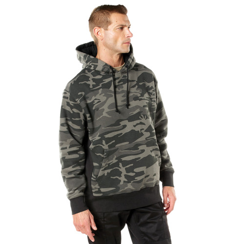 Rothco Every Day Pullover Hooded Sweatshirt - Black Camo
