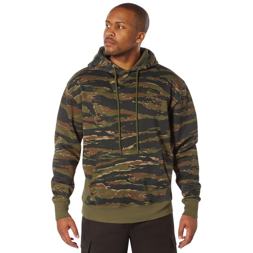 Rothco Every Day Pullover Hooded Sweatshirt - Tiger Stripe Camo