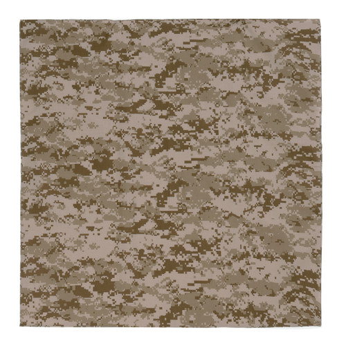 Rothco Large Digital Camo Bandana - Desert Digital Camo