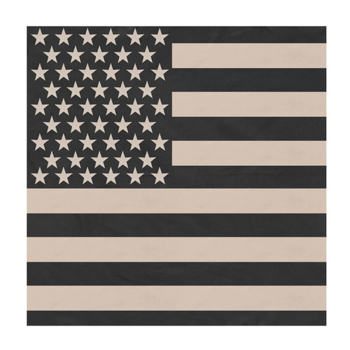 Rothco Subdued US Flag Bandana - Black / Khaki / 27 Inches