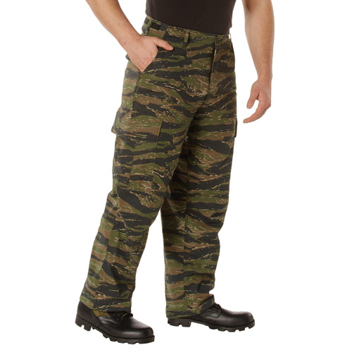 Rothco Vintage Vietnam Rip-Stop Fatigue Pants - Tiger Stripe Camo