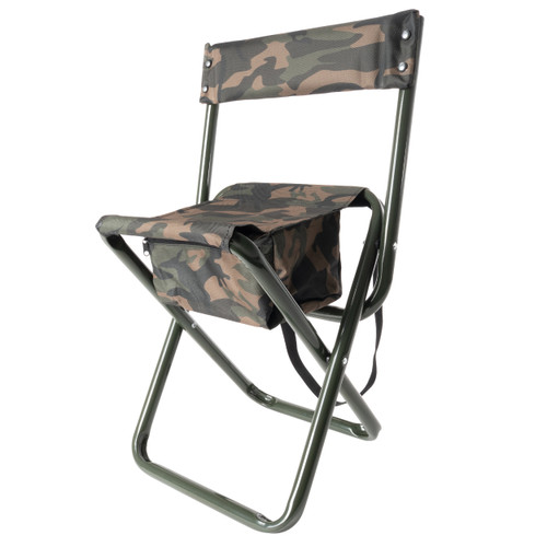 Rothco Deluxe Folding Stool With Pouch - Woodland Camo