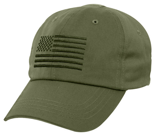 Rothco Tactical Operator Cap With US Flag - Olive Drab