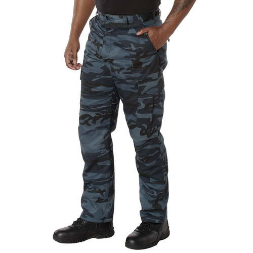 Rothco Color Camo Tactical BDU Pants - Midnight Blue Camo