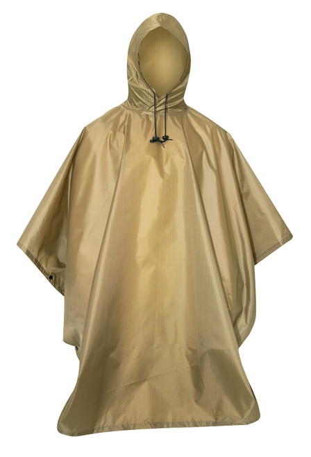 Rothco G.I. Type Rip-Stop Poncho - Coyote Brown