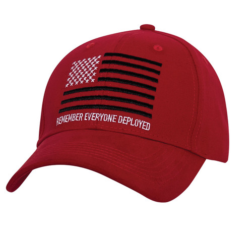 Rothco R.E.D. (Remember Everyone Deployed) Low Profile Cap - Red