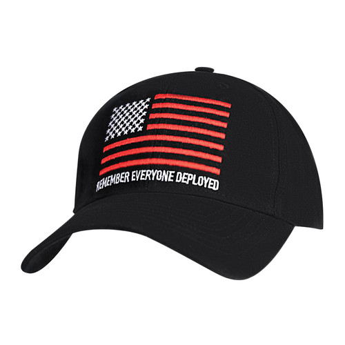 Rothco R.E.D. (Remember Everyone Deployed) Low Profile Cap - Black