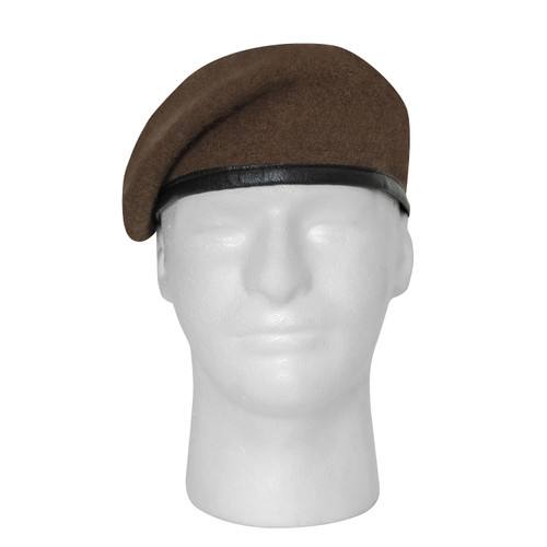 Rothco G.I. Type Inspection Ready Beret - Brown / 7 1/2