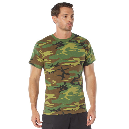 Rothco Heavyweight T-Shirt - Woodland Camo